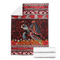 Hawaii KaUla Wena Volcano Turtle Blanket Lava and Tropical Plants Tribal Pattern LT03 - Polynesian Pride