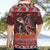 Hawaii KaʻUla Wena Volcano Turtle Hawaiian Shirt Lava and Tropical Plants Tribal Pattern