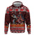 Hawaii KaʻUla Wena Volcano Turtle Hoodie Lava and Tropical Plants Tribal Pattern