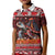 Hawaii KaʻUla Wena Volcano Turtle Kid Polo Shirt Lava and Tropical Plants Tribal Pattern