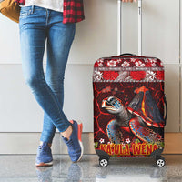 Hawaii KaUla Wena Volcano Turtle Luggage Cover Lava and Tropical Plants Tribal Pattern LT03 - Polynesian Pride