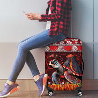 Hawaii KaUla Wena Volcano Turtle Luggage Cover Lava and Tropical Plants Tribal Pattern LT03 - Polynesian Pride