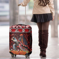 Hawaii KaUla Wena Volcano Turtle Luggage Cover Lava and Tropical Plants Tribal Pattern LT03 - Polynesian Pride