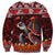 Hawaii KaʻUla Wena Volcano Turtle Sweatshirt Lava and Tropical Plants Tribal Pattern