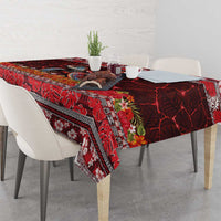 Hawaii KaUla Wena Volcano Turtle Tablecloth Lava and Tropical Plants Tribal Pattern LT03 - Polynesian Pride