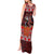 Hawaii KaʻUla Wena Volcano Turtle Tank Maxi Dress Lava and Tropical Plants Tribal Pattern