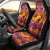 Hawaii KaʻUla Wena Octopus Car Seat Cover Oceanic Red with Corals and Tropical On Sunset Landscape