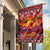 Hawaii KaʻUla Wena Octopus Garden Flag Oceanic Red with Corals and Tropical On Sunset Landscape