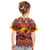 Hawaii KaʻUla Wena Octopus Kid T Shirt Oceanic Red with Corals and Tropical On Sunset Landscape