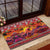 Hawaii KaʻUla Wena Octopus Rubber Doormat Oceanic Red with Corals and Tropical On Sunset Landscape