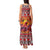 Hawaii KaʻUla Wena Octopus Tank Maxi Dress Oceanic Red with Corals and Tropical On Sunset Landscape