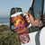 Hawaii KaʻUla Wena Octopus Tumbler With Handle Oceanic Red with Corals and Tropical On Sunset Landscape