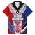 New Zealand Waitangi Family Matching Puletasi and Hawaiian Shirt Kia Ora Maori Koruru Tiki Mask LT03 Dad's Shirt - Short Sleeve Red - Polynesian Pride