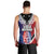 New Zealand Waitangi Men Tank Top Kia Ora Maori Koruru Tiki Mask LT03 - Polynesian Pride