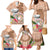 Northern Mariana Islands Hafa Adai Latte Stone Family Matching Mermaid Dress and Hawaiian Shirt Peach Fuzz Color LT03 - Polynesian Pride