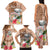 Northern Mariana Islands Hafa Adai Latte Stone Family Matching Tank Maxi Dress and Hawaiian Shirt Peach Fuzz Color LT03 - Polynesian Pride