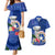 Northern Mariana Islands Hafa Adai Latte Stone Couples Matching Mermaid Dress and Hawaiian Shirt Blue Color LT03 Blue - Polynesian Pride