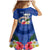 Northern Mariana Islands Hafa Adai Latte Stone Family Matching Mermaid Dress and Hawaiian Shirt Blue Color LT03 - Polynesian Pride