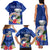 Northern Mariana Islands Hafa Adai Latte Stone Family Matching Tank Maxi Dress and Hawaiian Shirt Blue Color LT03 - Polynesian Pride