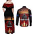 Custom New Zealand and Australia ANZAC Day Couples Matching Off Shoulder Maxi Dress and Long Sleeve Button Shirt Gallipoli and Canlelight Lest We Forget LT03 - Polynesian Pride