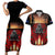 Custom New Zealand and Australia ANZAC Day Couples Matching Short Sleeve Bodycon Dress and Hawaiian Shirt Gallipoli and Canlelight Lest We Forget LT03 Black - Polynesian Pride