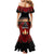 Custom New Zealand and Australia ANZAC Day Mermaid Dress Gallipoli and Canlelight Lest We Forget LT03 - Polynesian Pride