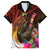 Papua New Guinea Bird-of-Paradise Family Matching Puletasi and Hawaiian Shirt Hibiscus and Kundu Drum Tribal Pattern LT03 Dad's Shirt - Short Sleeve Yellow - Polynesian Pride