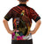 Papua New Guinea Bird-of-Paradise Family Matching Short Sleeve Bodycon Dress and Hawaiian Shirt Hibiscus and Kundu Drum Tribal Pattern LT03 - Polynesian Pride