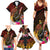 Papua New Guinea Bird-of-Paradise Family Matching Summer Maxi Dress and Hawaiian Shirt Hibiscus and Kundu Drum Tribal Pattern LT03 - Polynesian Pride