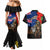 New Zealand and Australia ANZAC Day Couples Matching Mermaid Dress and Hawaiian Shirt National Flag mix Kiwi Bird and Kangaroo Soldier Style LT03 - Polynesian Pride