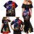 New Zealand and Australia ANZAC Day Family Matching Mermaid Dress and Hawaiian Shirt National Flag mix Kiwi Bird and Kangaroo Soldier Style LT03 - Polynesian Pride