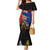 New Zealand and Australia ANZAC Day Family Matching Mermaid Dress and Hawaiian Shirt National Flag mix Kiwi Bird and Kangaroo Soldier Style LT03 Mom's Dress Black - Polynesian Pride