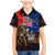 New Zealand and Australia ANZAC Day Family Matching Mermaid Dress and Hawaiian Shirt National Flag mix Kiwi Bird and Kangaroo Soldier Style LT03 Son's Shirt Black - Polynesian Pride