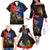 New Zealand and Australia ANZAC Day Family Matching Off The Shoulder Long Sleeve Dress and Hawaiian Shirt National Flag mix Kiwi Bird and Kangaroo Soldier Style LT03 - Polynesian Pride