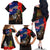 New Zealand and Australia ANZAC Day Family Matching Off The Shoulder Long Sleeve Dress and Hawaiian Shirt National Flag mix Kiwi Bird and Kangaroo Soldier Style LT03 - Polynesian Pride