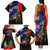 New Zealand and Australia ANZAC Day Family Matching Tank Maxi Dress and Hawaiian Shirt National Flag mix Kiwi Bird and Kangaroo Soldier Style LT03 - Polynesian Pride