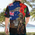 New Zealand and Australia ANZAC Day Hawaiian Shirt National Flag mix Kiwi Bird and Kangaroo Soldier Style LT03 - Polynesian Pride