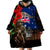 New Zealand and Australia ANZAC Day Wearable Blanket Hoodie National Flag mix Kiwi Bird and Kangaroo Soldier Style LT03 - Polynesian Pride