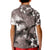 Hawaiian Lei Day Plumeria Humpback Whales Kid Polo Shirt Polynesian Art Vibrant Starry Nebula Grayscale Style