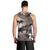 Hawaiian Lei Day Plumeria Humpback Whales Men Tank Top Polynesian Art Vibrant Starry Nebula Grayscale Style