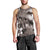 Hawaiian Lei Day Plumeria Humpback Whales Men Tank Top Polynesian Art Vibrant Starry Nebula Grayscale Style