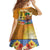 Happy Lei Day Family Matching Summer Maxi Dress and Hawaiian Shirt Hula Male Dancer Polynesian Flower Kakau Pattern