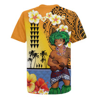 Happy Lei Day Rugby Jersey Hula Male Dancer Polynesian Flower Kakau Pattern LT03 - Polynesian Pride