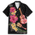 Ukulele mix Polynesian Flower Family Matching Mermaid Dress and Hawaiian Shirt Hawaiian Tribal Pattern