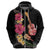 Ukulele mix Polynesian Flower Hoodie Hawaiian Tribal Pattern