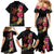 Hawaiian Flower and Tribal Turtle Family Matching Mermaid Dress and Hawaiian Shirt Colorful Style