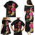 Hawaiian Flower and Tribal Turtle Family Matching Puletasi and Hawaiian Shirt Colorful Style