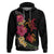 Hawaiian Flower and Tribal Turtle Hoodie Colorful Style