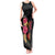 Hawaiian Flower and Tribal Turtle Tank Maxi Dress Colorful Style