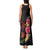 Hawaiian Flower and Tribal Turtle Tank Maxi Dress Colorful Style